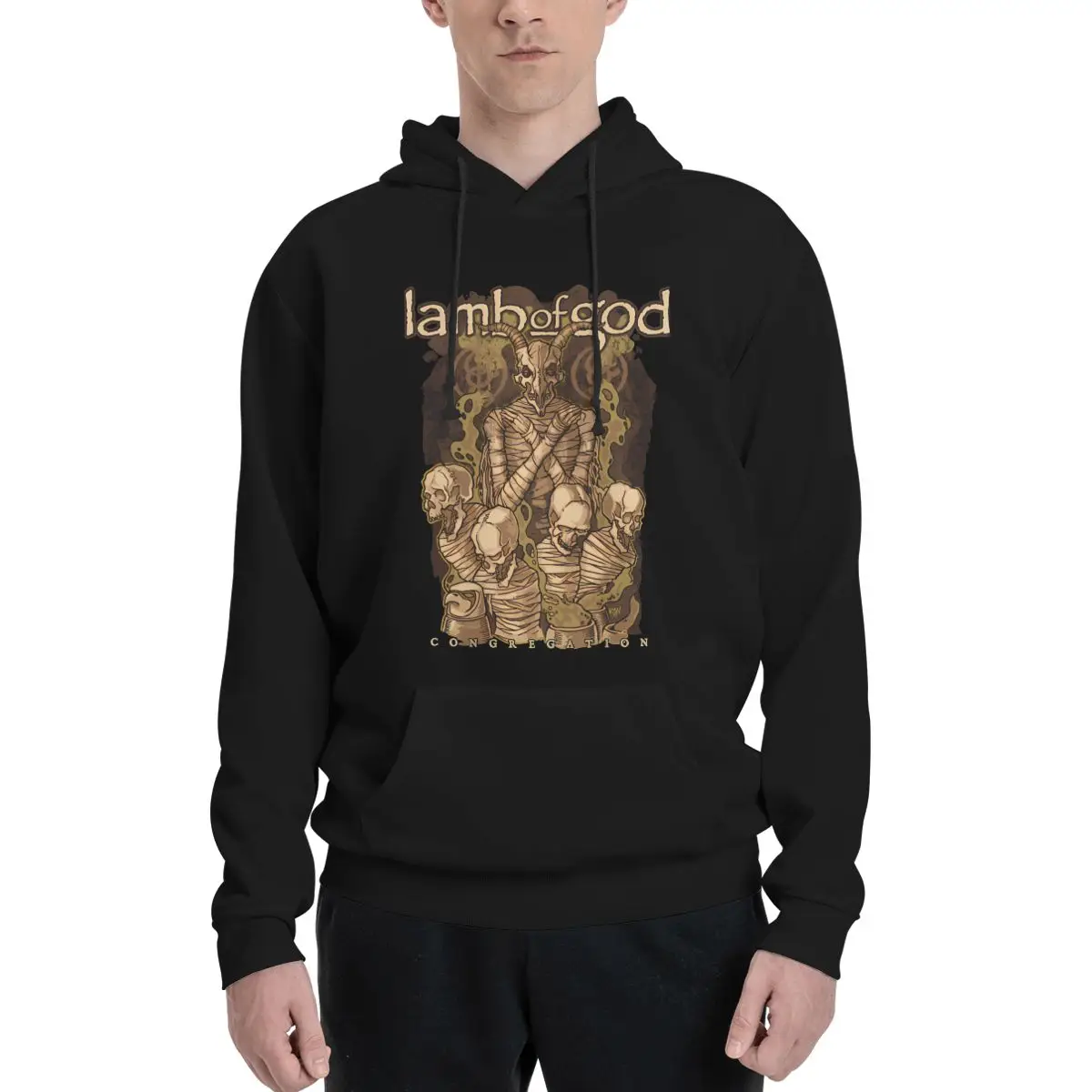 

Lamb Of God Band Polyester Hoodie Men's sweatershirt Warm Dif Colors Sizes