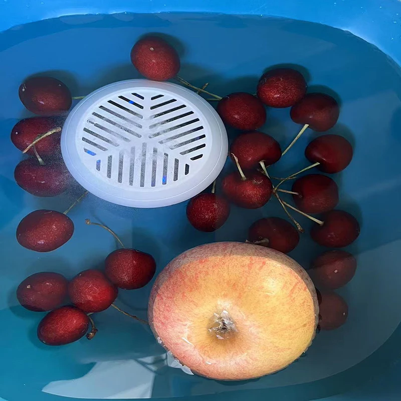Nettoyeur de nourriture sans fil ultrasonique portable, Machine à laver les fruits et légumes, capsules, adapté aux pique-niques en plein air, Purificateur de pesticides purificateur d'aliments pour fruits