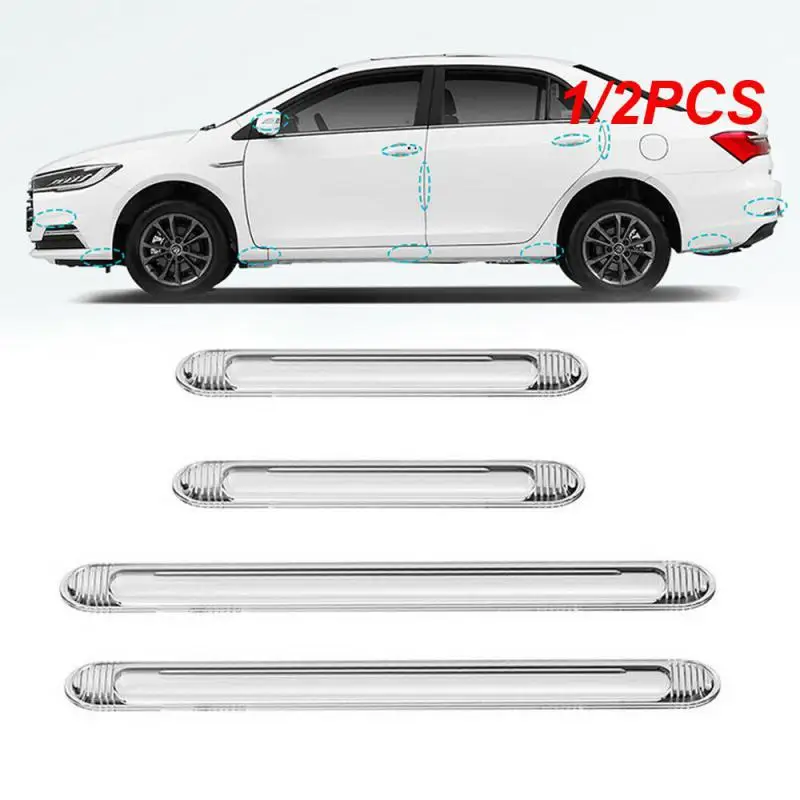 

1/2PCS Car Stickers Wide Compatibility Anti-collision Practical Easy Installation Car Supplies Car Door Edge Trunk Bumper Abs