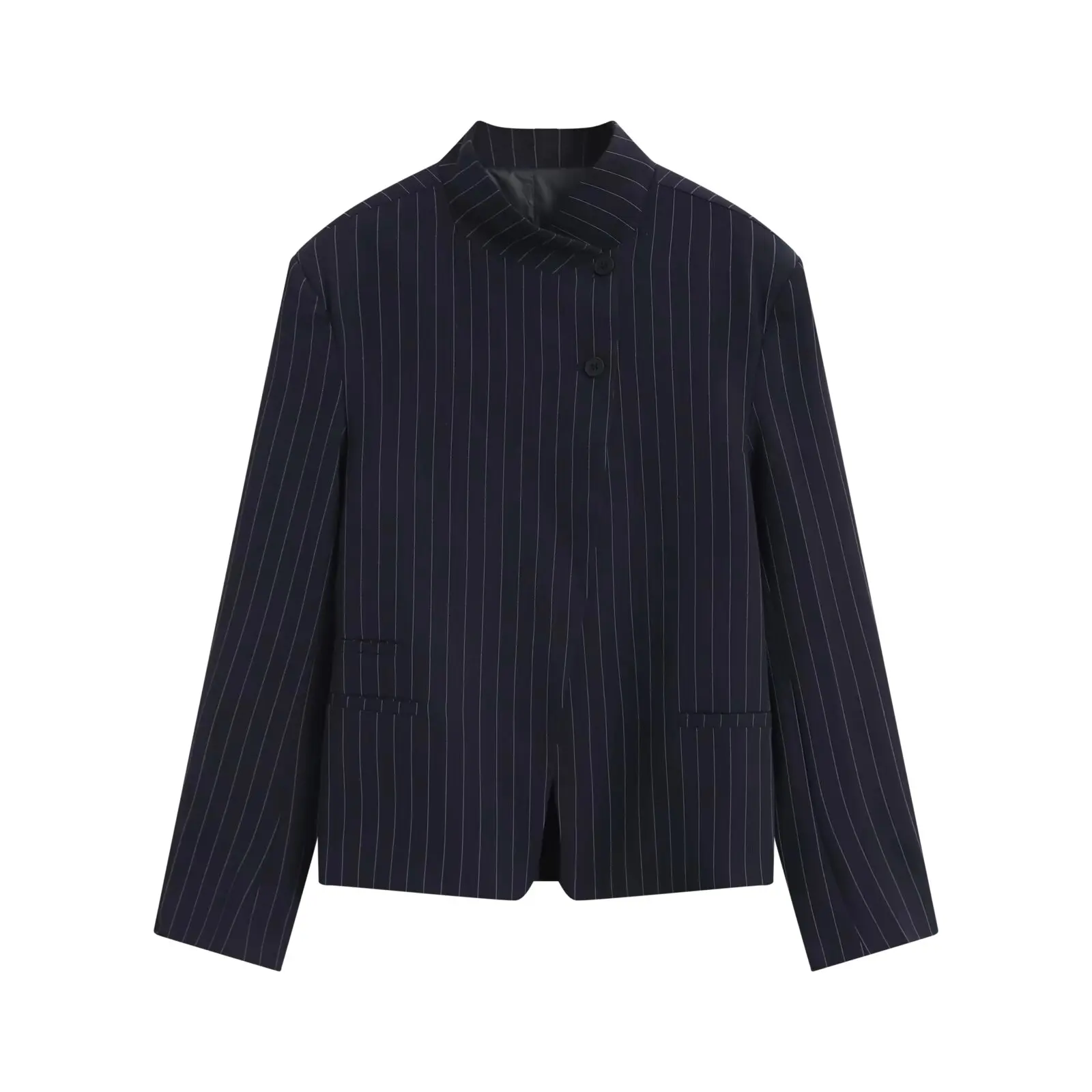 KONDALA Schicker Lässiger Mode-Blazer 2026 für Bürodamen, Streetwear-Jacke mit Knöpfen, Langarm, Beige, Elegante Damen-Oberbekleidung – Detail 8