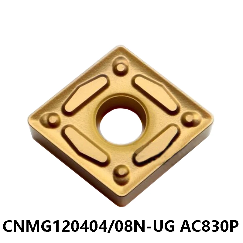 

CNMG CNMG120404 CNMG120408 N-UG AC830P Original CNMG120404N-UG Turning Tools CNC Cutter Boring Bar Lathe Insert For Steel Holder