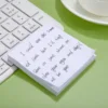 3 Pcs Student Stationery White Sticky Notes Notepad Blank Schedule Planning Paper Square Self Pads 2