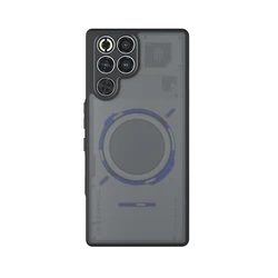 Sleek Matte Transparent Protective Phone Case for ZTE nubia RedMagic 11 Pro+ (Black)