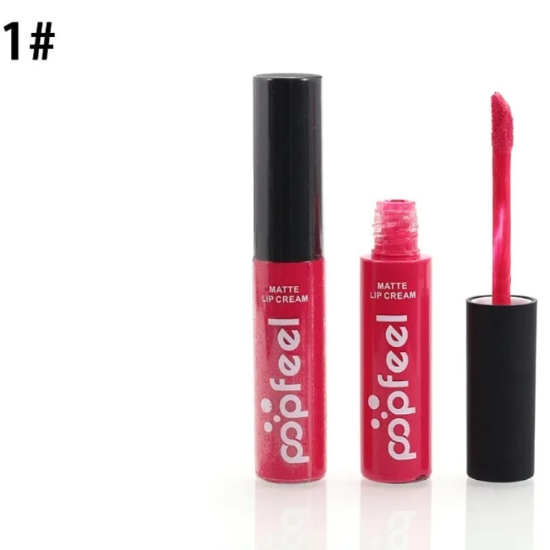 Makeup Waterproof batom Tint Lip Gloss Red Brown Nudes Long Lasting Liquid Matte Makeup Lipstick lip makeup lip glaze lip tint lip gloss lip lacquer lip stain
