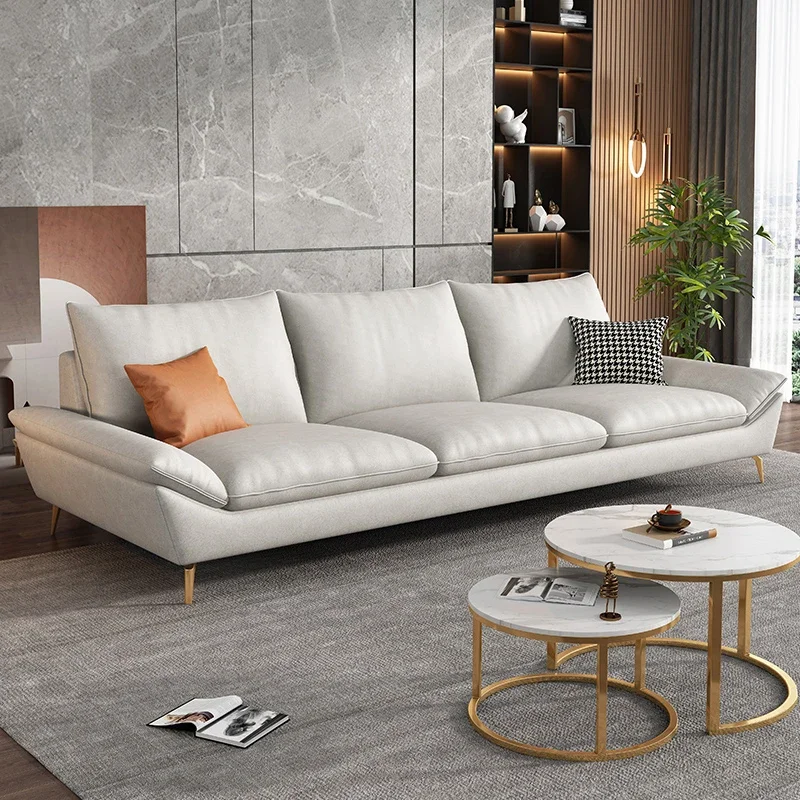 

Longue Leather Relax Sofa Living Room Minimalist Luxury Sectional Modern Sofa Adults Designer Divani Soggiorno Home Furniture