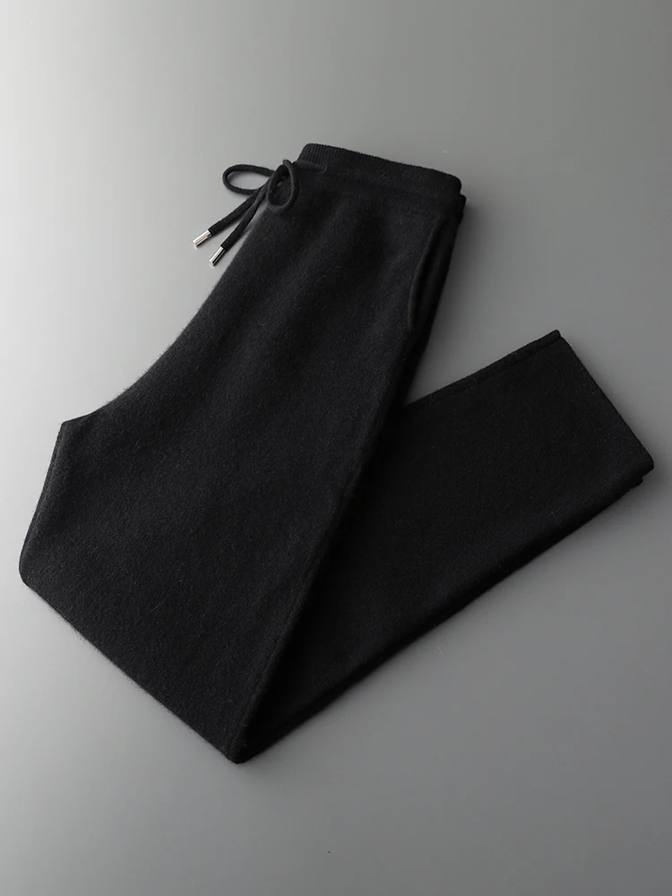 Men' 100% Cashmere Sweater Coat Cashmere Pants Suit Autumn Winter Thick Soft Warm Cashmere Knitwear Smart Casual Cashmere Suit 5