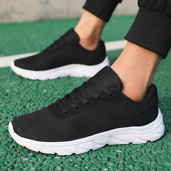 أحذية كاجوال للرجال برباط علوي، أحذية رياضية كاجوال للجري في الهواء الطلق قابلة للتنفس، أحذية رياضية خفيفة الوزن للرجال للتنس 3