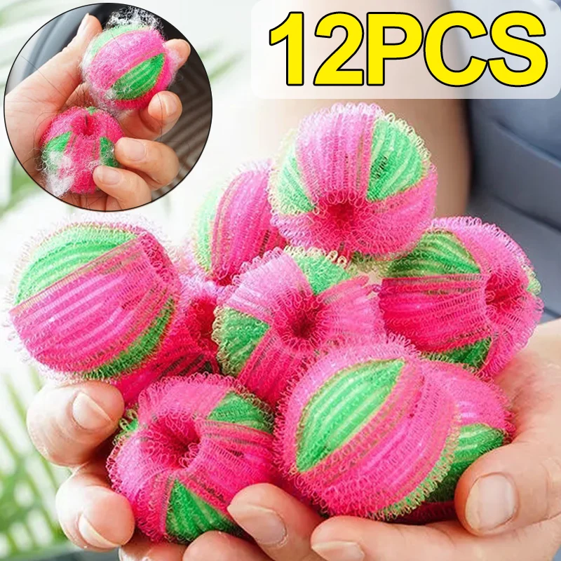 Washing Machine Hair Remover Laundry Ball Kit Nylon Anti-winding Ball Fluff  Cleaning Lint Fuzz Grab Reusable Lint Catcher Home - Laundry Balls & Discs  - AliExpress