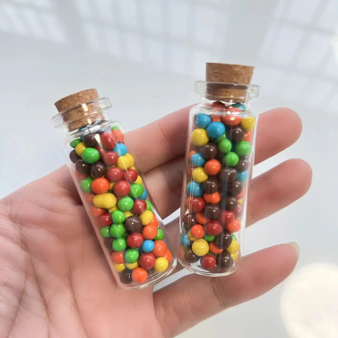 

Small Glass Bottles 50pcs/Lot 12*22*60mm 12ml Glass Test tube With Cork Stopper Crafts Tiny Empty Glass Jars Mini Bottle Gift