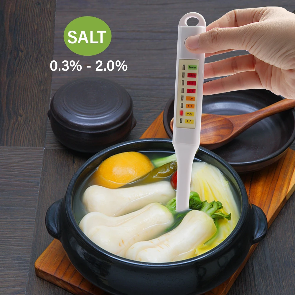 Professional Food Salinometer 0.3%-2.0% Salt Analyzer Salinity Concentration Met
