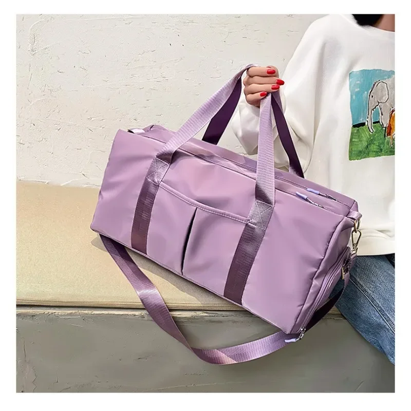 Travel Workout Fitness Sports Gym Bag Luggage with Wet Pocket Shoes Compartment Travel Yoga Sports Gym Duffel Bag for Men Women 5