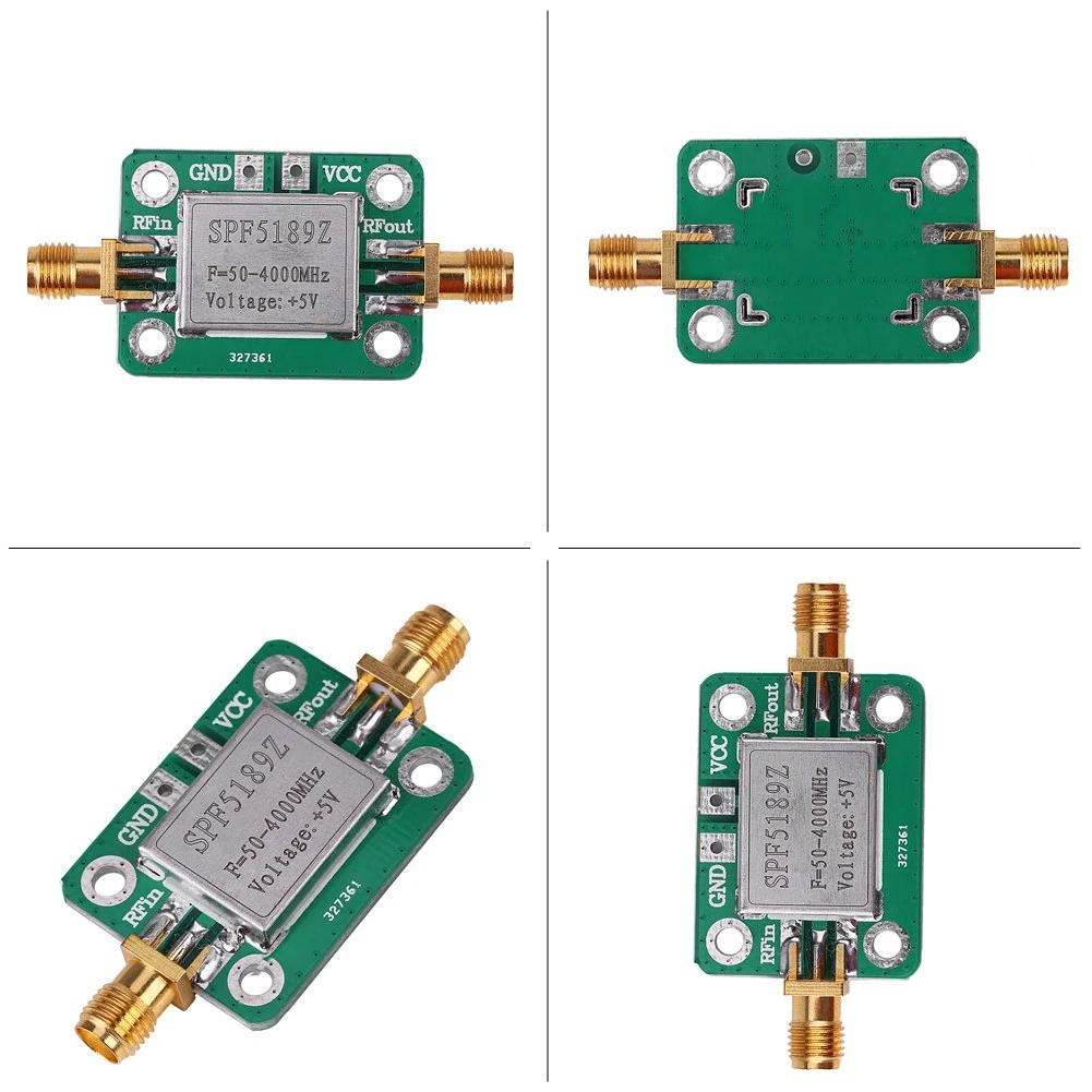 RF Amplifier LNA 50-4000MHz SPF5189 For FM HF VHF / UHF Ham Radio