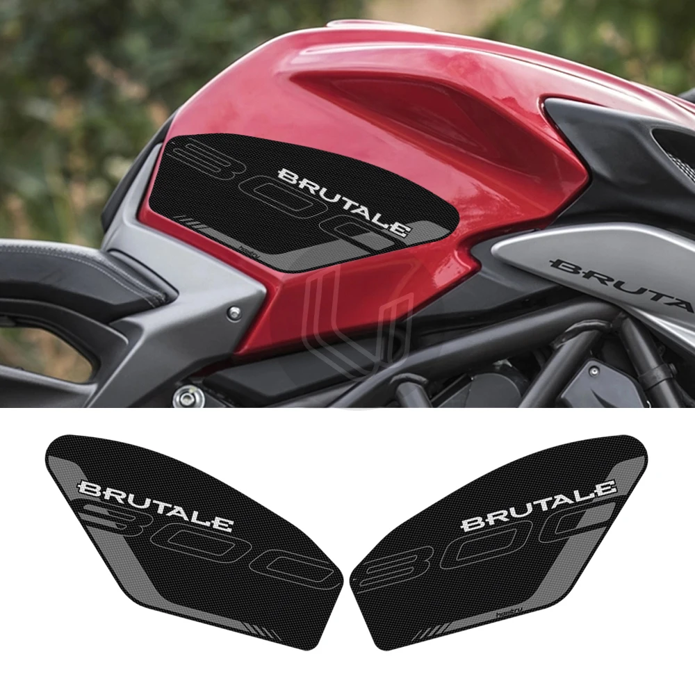 

Motorcycle Tank Pad Protector Sticker Gas Knee Grip Tank Traction Pad Side For MV Agusta DRAGSTER 800 RC RR AMERICA PIRELLI
