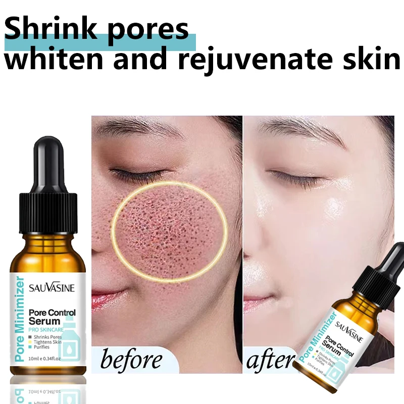 

Pore Shrinking Serum Tightening Repairing Facial Shrink Pores Hydrating Brighten Firming Face Pore Anti-Aging Essence Skin Care