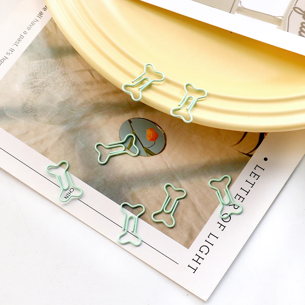 Mini bone paper Clip Bookmark binder clip Office Accessories paper Clips Patchwork Clip H0481 50pcs /bag paper clips,binder clips