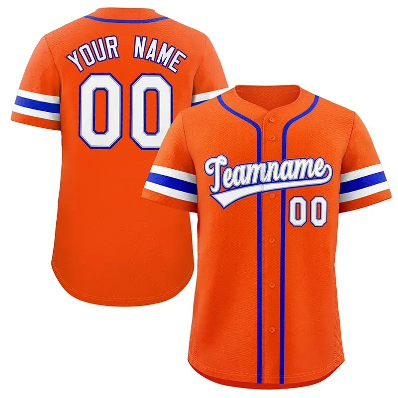 thumbnail image 1 of Camiseta de béisbol personalizada, camiseta de equipo, impresión de nombre personal, número, rayas, ropa deportiva de hip hop, camiseta de béisbol personalizada para hombres, mujeres y niños, 1 of 5