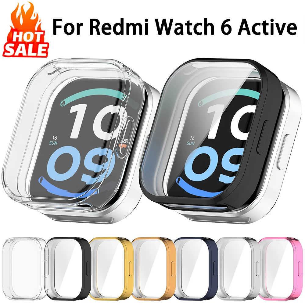 Redmi Watch 6 Active Smartwatch Soft TPU Protective Screen Protector Bumper Shell