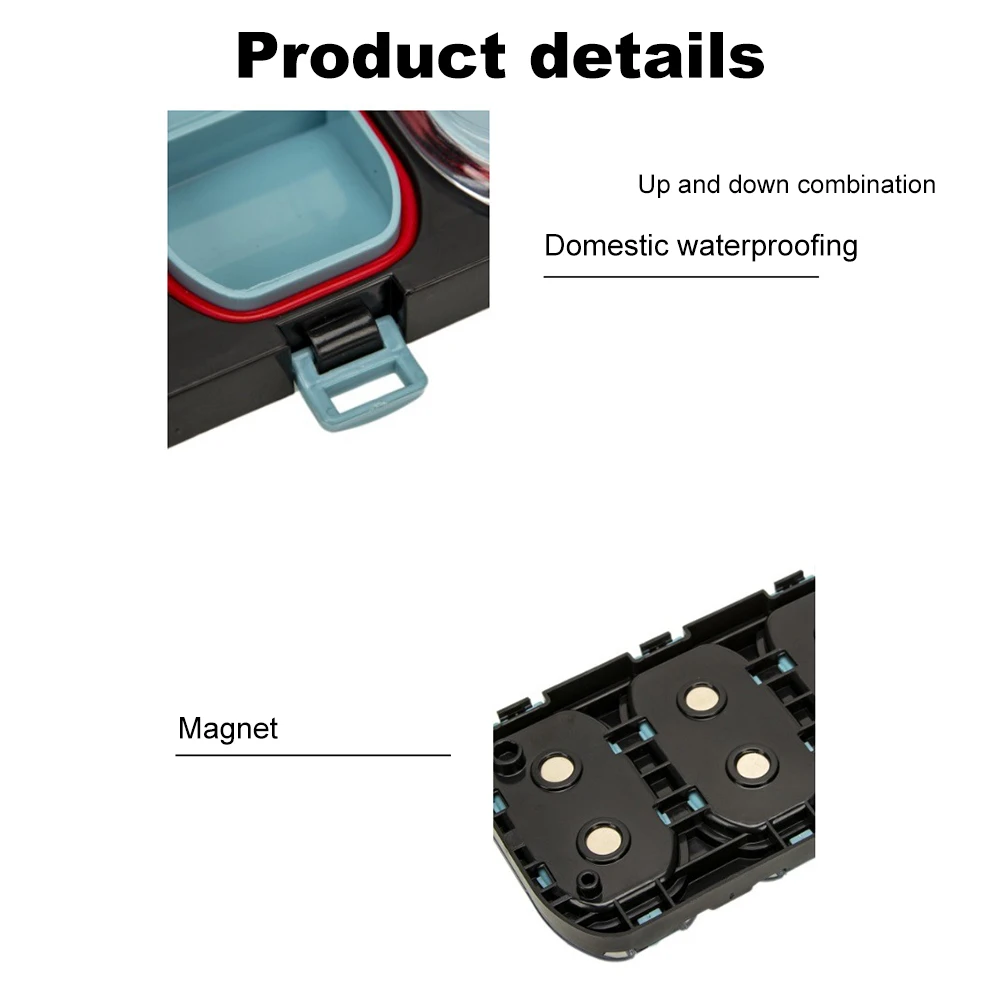 Magnetic Fishing Hook Outdoor Fishing Gear Accessories Box Waterproof Fishing Accessories Box Lures Hooks Baits Storage Box