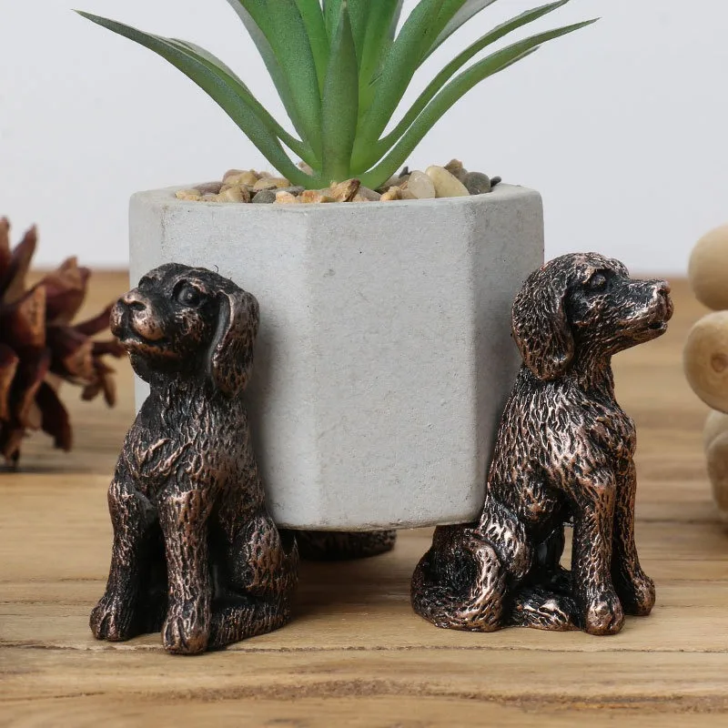 3Pcs Animal Flowerpot Support Frame Dog Cat Rabbit Shaped Plant Pot Foot Support Outdoor Gardening Resin Animal Decor Ornament