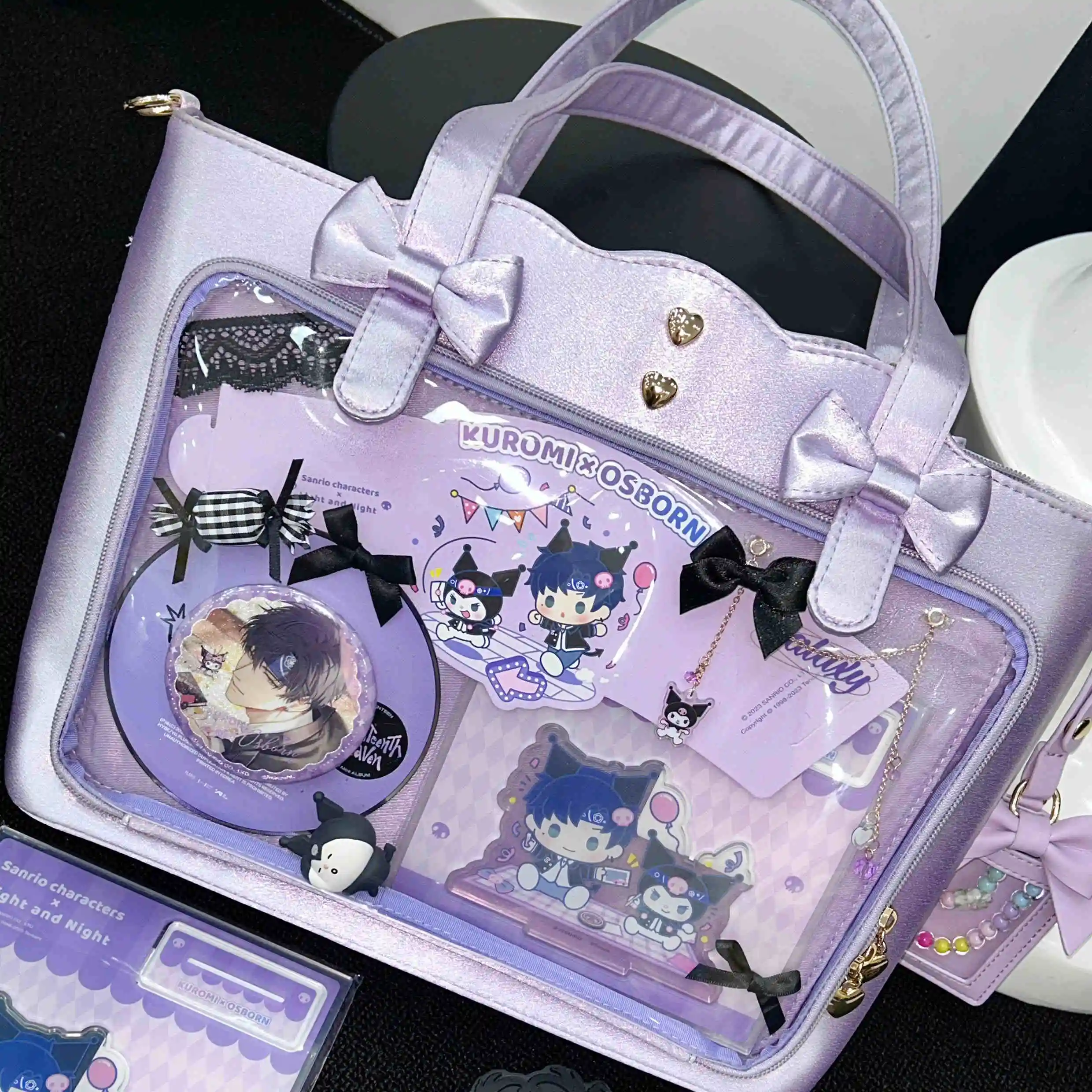 Itabag Borsa A Tracolla Stile Giapponese In Pelle PU - Borsa Messaggero Trasparente Per Ragazza - Regalo Moda - 6