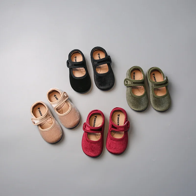 2025 Spring New Butterfly Knot Girls' Leather Shoes Non slip Soft Bottom Suede Mary Jane Princess Single Shoes Summer Sandal 2