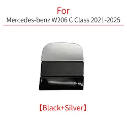 Luxury Car Rear Bumper Tow Hook Cover Cap - White/Black Finish (Black and Silver)