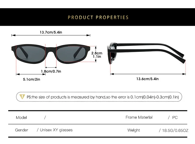 Luxusmarke Designer Kleiner Rahmen Y2K Sonnenbrille Damen Für Männer 2025, beliebte Sonnenbrille Vintage Punk Hip Hop Outdoor Schatten UV400 – Detail 9