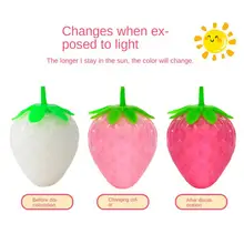  Kids Stress Relief Colorable Strawberry Relieve Pressure Balls Hand Reduce Pressure Toy Novetly Squeeze Colorful Strawberry Toys 