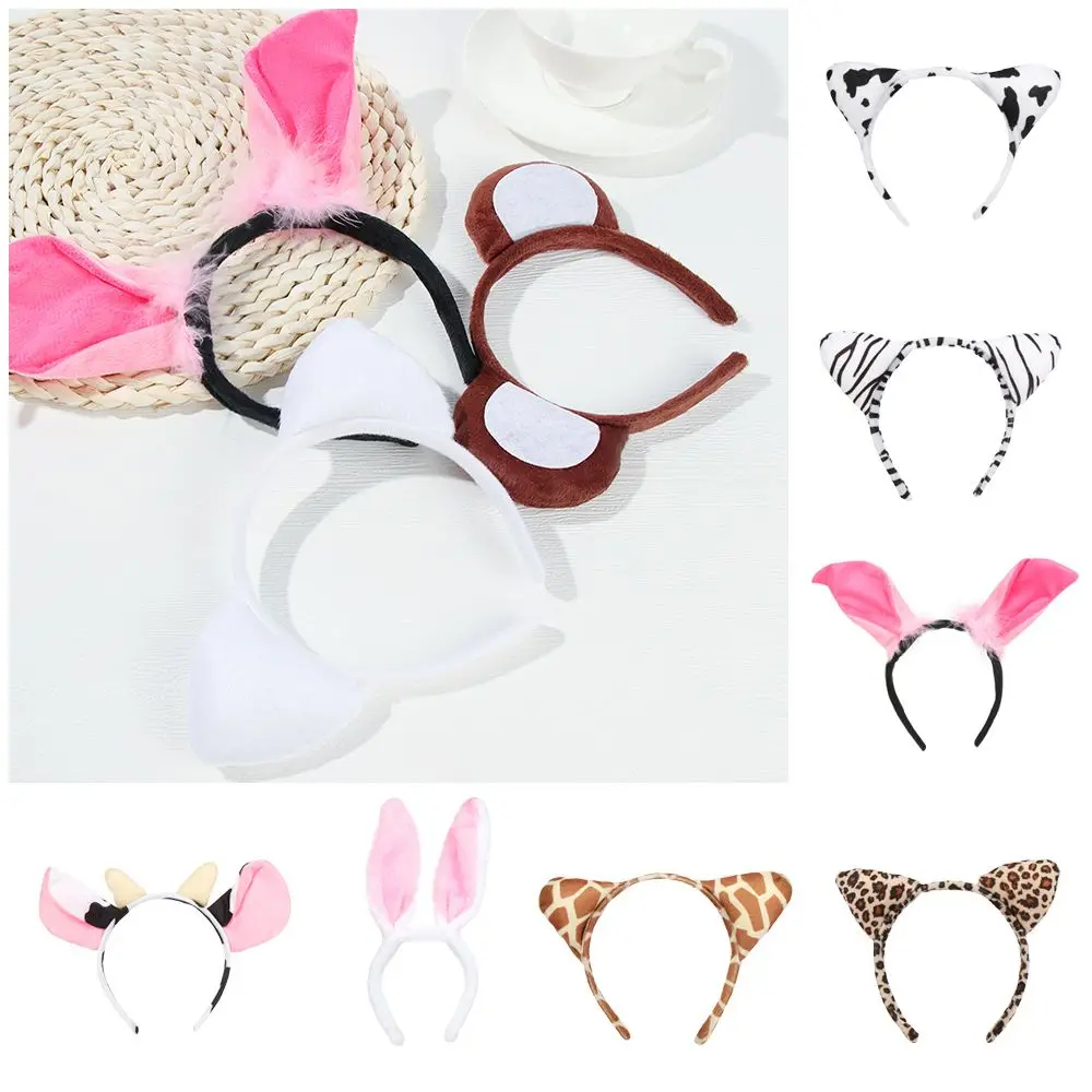 Plush Animal Ears Headband for Cosplay Party Supply