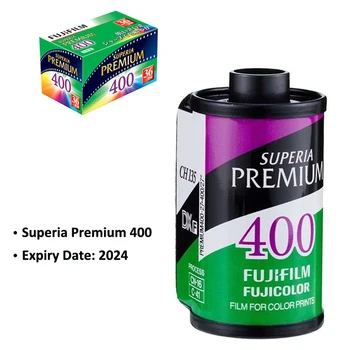 Fujifilm Superia 프리미엄 400 컬러 35mm 필름 36 노출, 엑스트라 400 업그레이드 에디션, 135 포맷 카메라용, 만료일: 2024