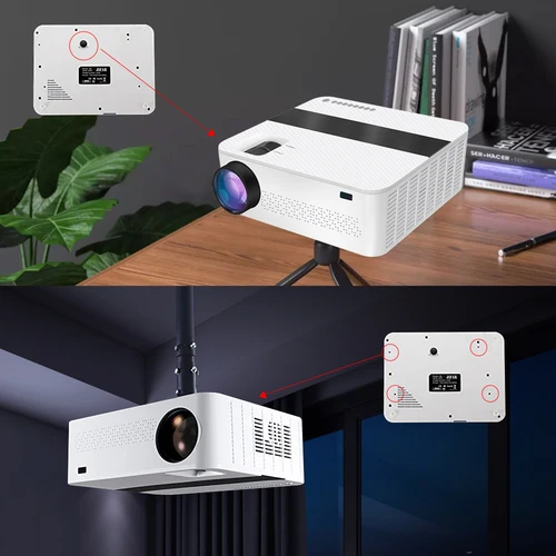 YERSIDA 풀 HD 네이티브 1080P 프로젝터, 5G 와이파이 블루투스 지원, 4K 영화 9500 루멘, 휴대폰 홈 시네마 비머용 5