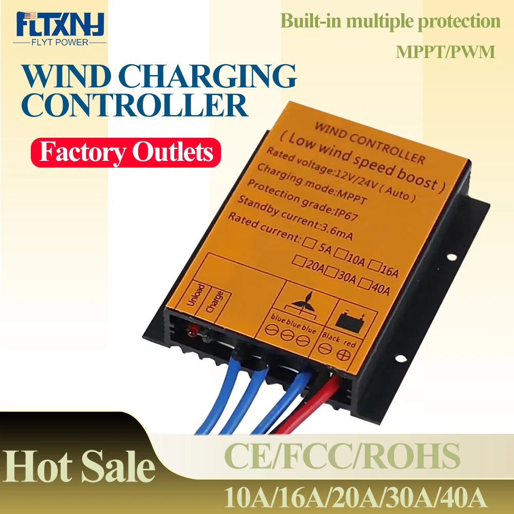 BAOJUHUIKANG Windladeregler 1000W-10000W - 12V/24V/48V/220V, IP67 Wasserdicht Für Windkraftanlagen