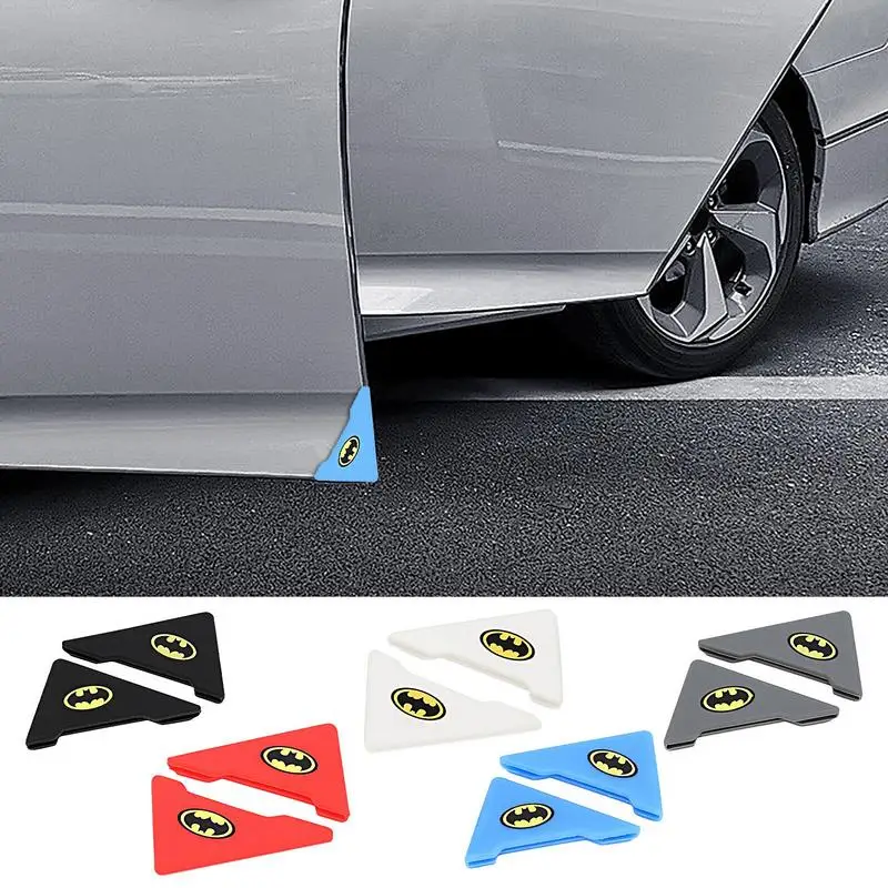 

2pcs Car Front Door Corner Protector Anti-Collision Strip Silicone Guard Corner Protection Scratch Protector Crash Cover