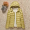2023 New Fashion Female Cold Jacket Women Winter Light White Duck Down Jacket Slim Puffer Jacket Portable Windproof Down Coat 2