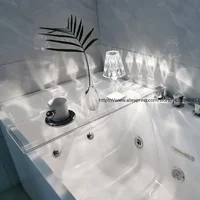 Nordic อะคริลิคถาดอ่างอาบน้ํา,ผู้ถือสปา,โต๊ะอาบน้ํา,ห้องน้ํา Organizer,Bandeja Bath Tub อุปกรณ์เสริม 5