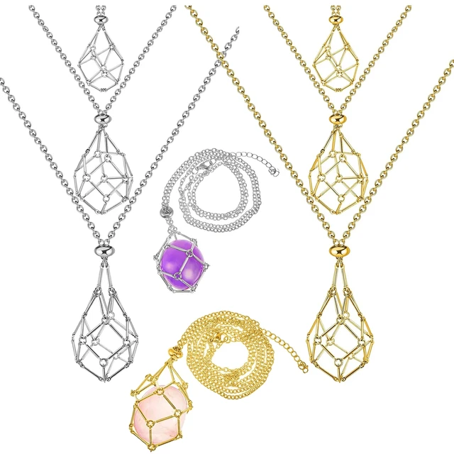 Spiral Crystal Cage - Interchangeable Necklace (Pendant Only)