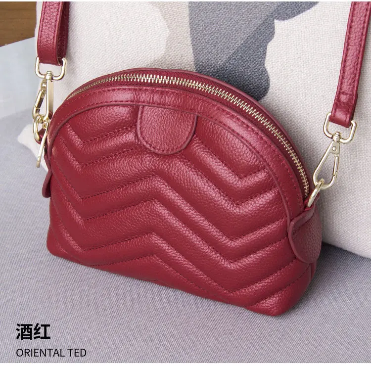 

Fashionable new top layer cowhide women's crossbody bag single shoulder bag genuine leather trendy women's bag