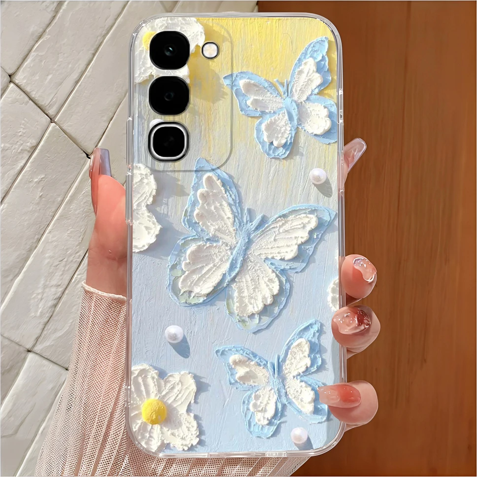 Cute Cartoon Clear Soft TPU Silicone Shockproof Phone Case - Anti-Slip Cover