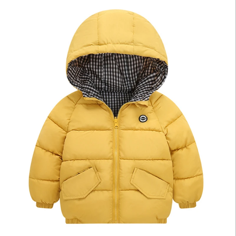 

Kids Hooded Jackets Winter Fashion Boys Girls Thicken Warm Jacket Outerwear Baby Zipper Cotton Velvet Jacket Kids Coats