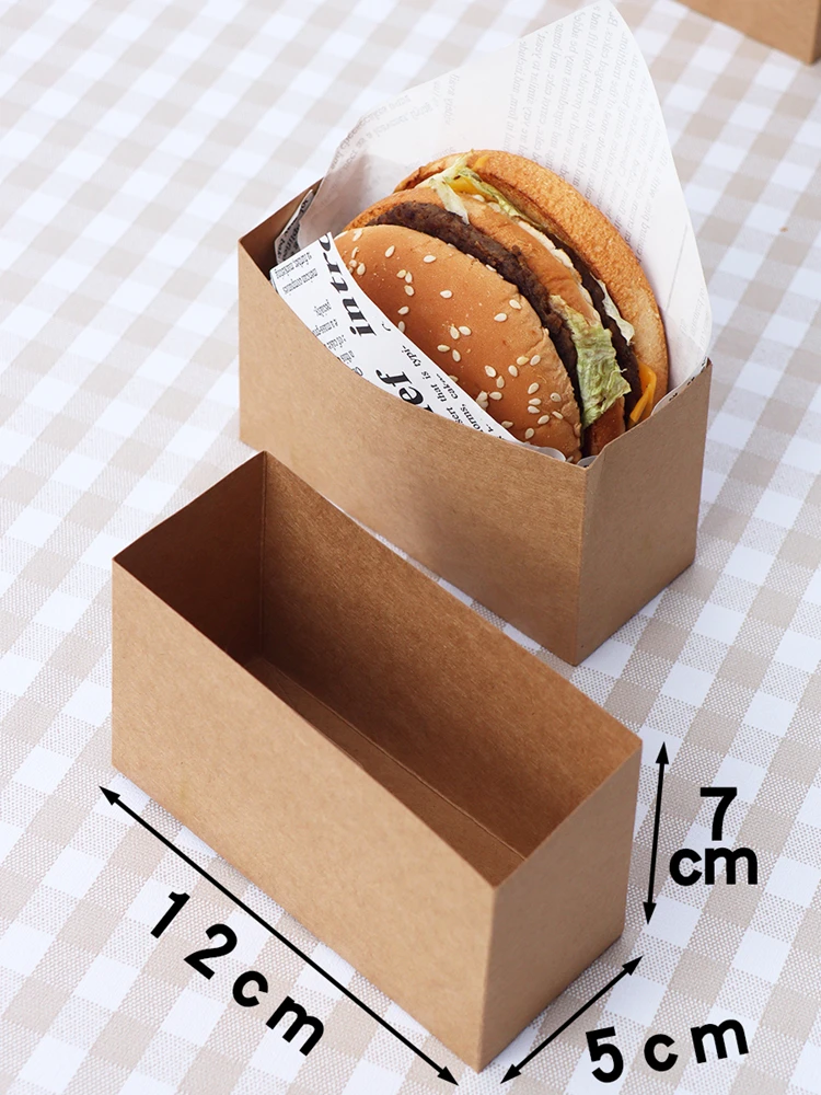 Sandwich & Hamburger Packaging Paper Boxes, Oilproof Burger, Fries, Donut Wrapping ... - SKU SHPB2301 - UGI Packaging