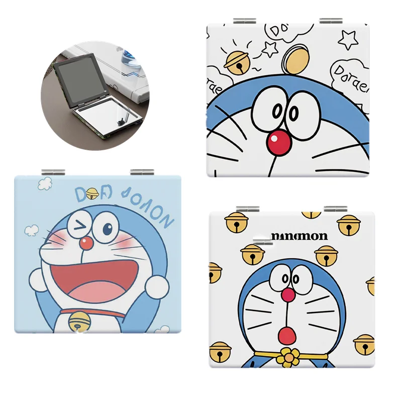 

Складное зеркало в стиле аниме Doraemon для косплея, персонажи мультфильмов, портативные зеркала для макияжа, милый подарок