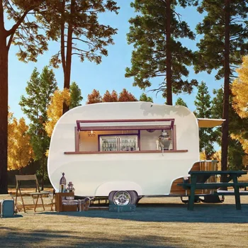 รถขายอาหารเคลื่อนที่แบบกำหนดเองพร้อมอุปกรณ์ครัว รถขายอาหารเร็ว ขายดี 1