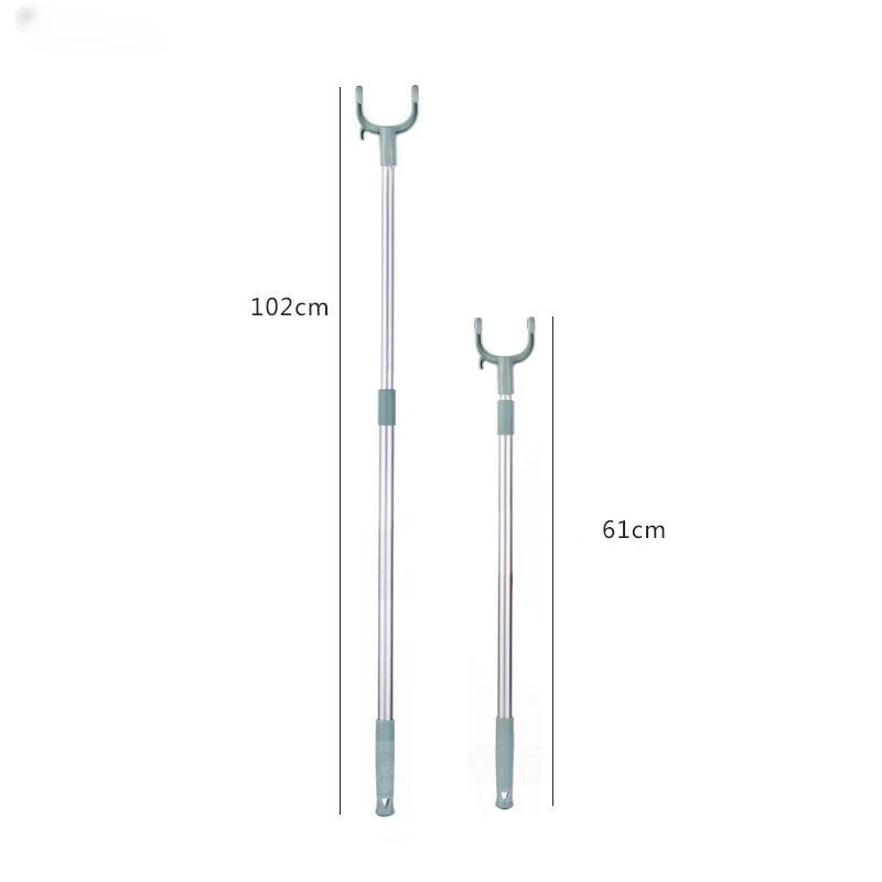 Balcony fork pole the hangers for clothes pole retractable pole drying pole fork dress stick space saving clothing rack