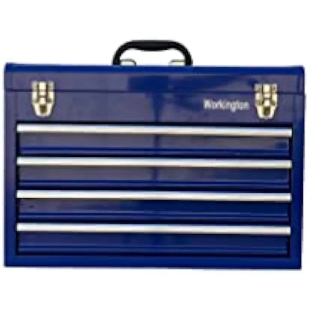 Workington Portable Metal Tool Chest with 4 Drawers, 20" 4-Drawer Tool Chest Cabinet with Ball Bearing Drawer Slides, Steel Tool 3