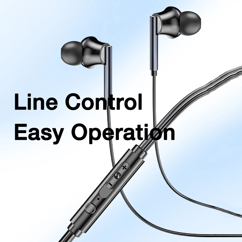 EARDECO Hifi Wired Headphones with Microphone Sport Wired Earphone