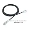 Home Gym Cable 5mm Steel Wire Rope Lifting Equipment Fitness Extension Cable 6