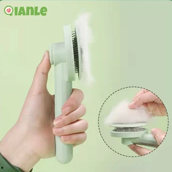 Cat Brush Pet Comb Self Cleaning Slicker Brush Remove Hair Grooming Brush Pet Dematting Comb Beauty Slicker Dog Comb Cepillo