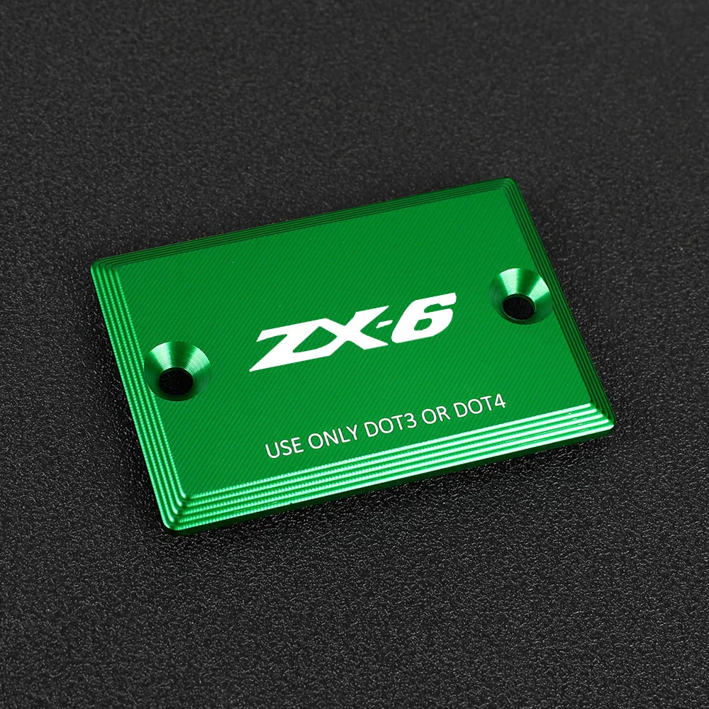 

FOR KAWASAKI NINJA ZX-6 ZX6 1992 -1997 1998 1999 2000 2001 Aluminum Front Brake Fluid Cylinder Oil Tank Cover Cap Accessories