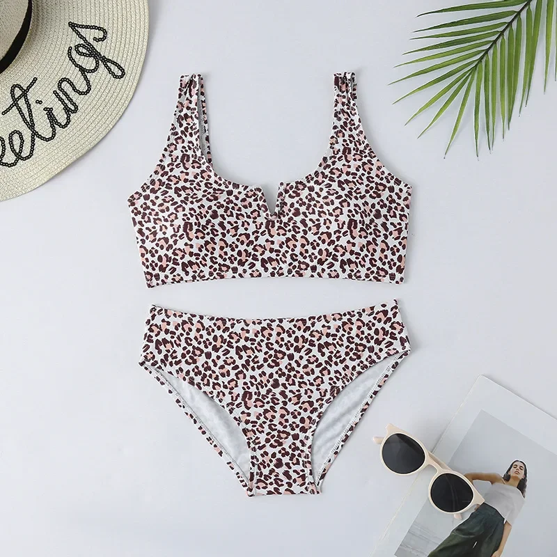 Girls Swimsuit Leopard 7-15 Years Two Piece