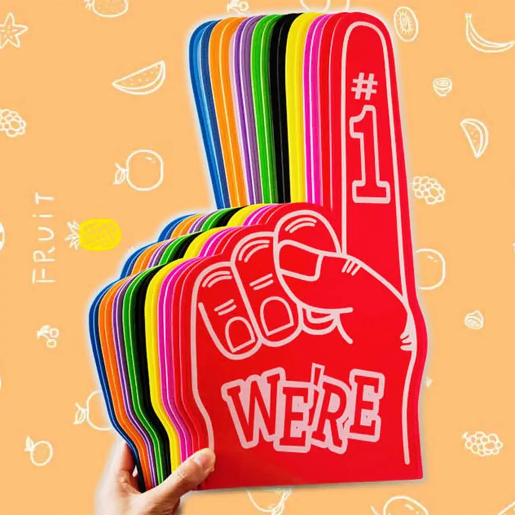 Cheerleading Foam Finger We're Number 1 Hand Sports Events Celebration Cheerleading Victory Foam Hand Sports Fan Cheering Prop